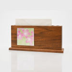 七宝焼|木製メモスタンド　桜