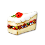 七宝焼|土田ピンブローチ　ショートケーキ (限定商品)