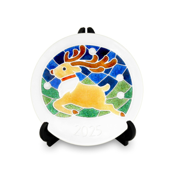 七宝焼|飾皿・径9　クリスマスプレート2025(小) 