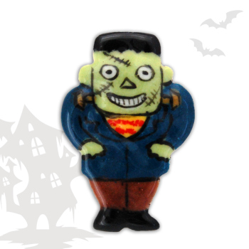 七宝焼|花白組ピンブローチ フランケンシュタイン