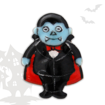 七宝焼|花白組ピンブローチ ドラキュラ