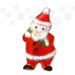 七宝焼|土田ピンブローチ　クリスマス・サンタ (限定商品)