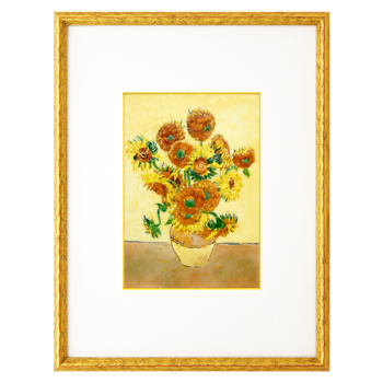 七宝焼|額　ファン・ゴッホ　ひまわり