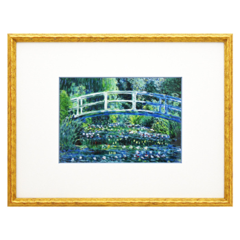 七宝焼|額　クロード・モネ　睡蓮の池と日本の橋