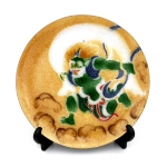 七宝焼|飾皿・45丸　風神