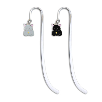 七宝焼|ブックマーカー・猫