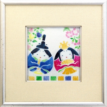 七宝焼|額・ひな祭り　だるま雛