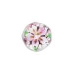 七宝焼|花白組ピンブローチ　桜(フリット)